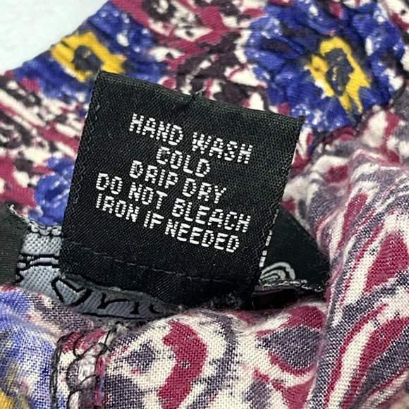 Angie Pants Mixed Boho Print Pull On Joggers Size S Hippie Festival Coachella - Picture 13 of 16